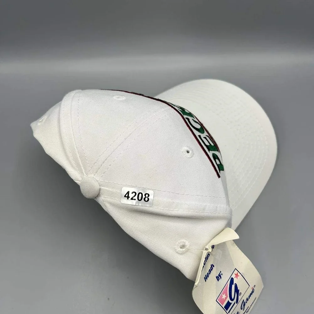 Vintage University of Hanover Peckers Hat Men‎ White The Game Snap Back Cap New
